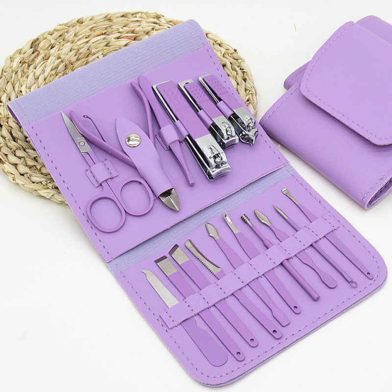 Nail Art Tools Manicure Set 16 Piece