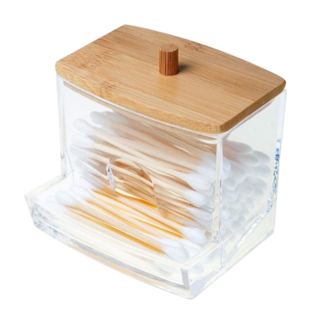 Cotton Portable Swab Storage Bamboo