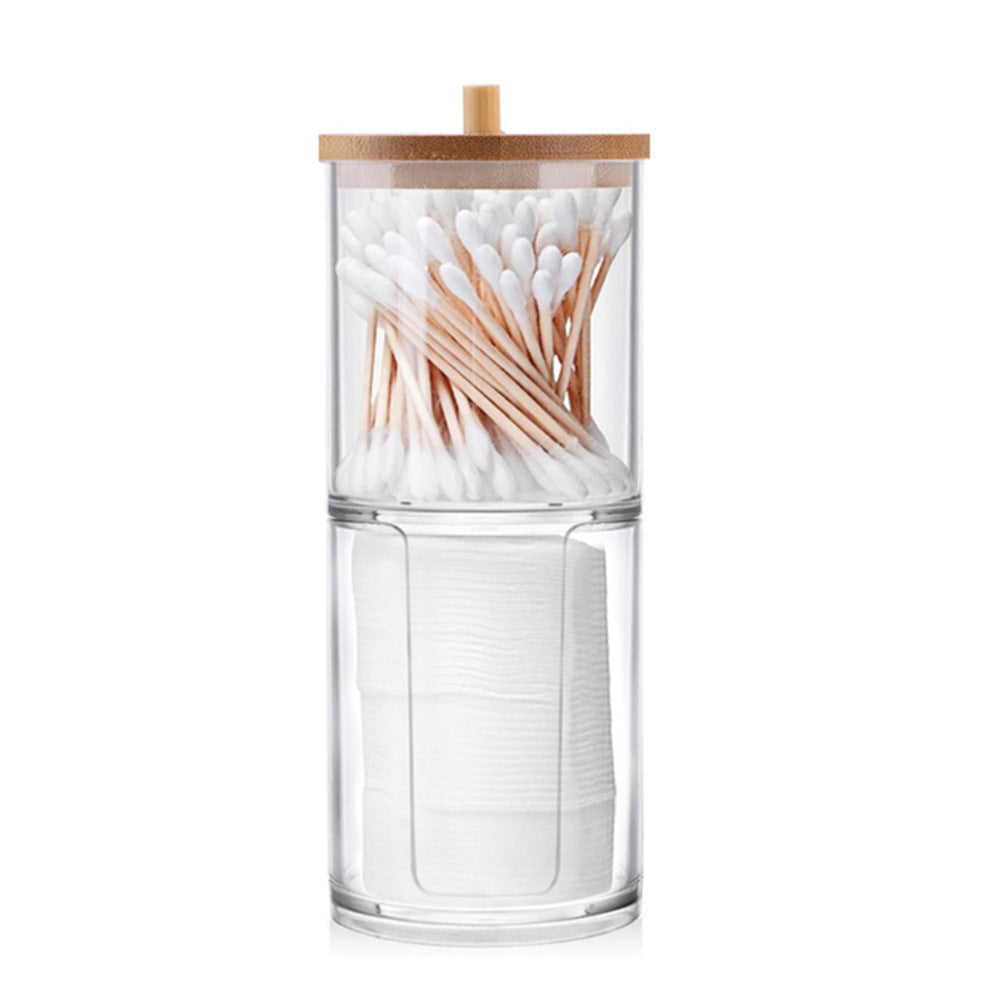 Cotton Portable Swab Storage Bamboo